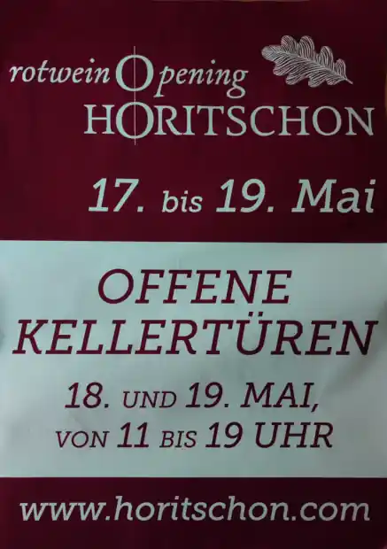 Horitschon Rotwein Opening - 18.05.2024 - 19.05.2024 // www.plakatierservice.at